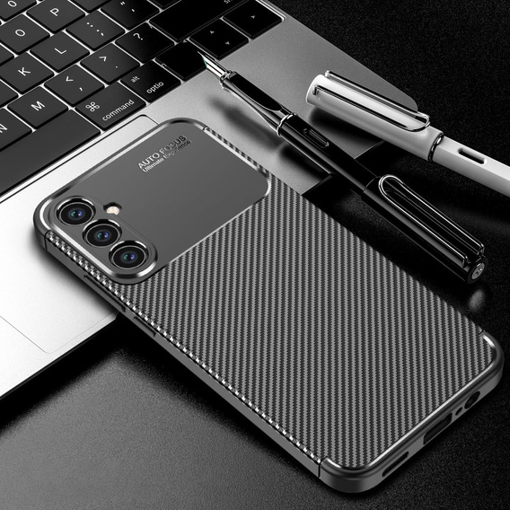 Case for Samsung Galaxy A34 5G, Carbon Gel, black