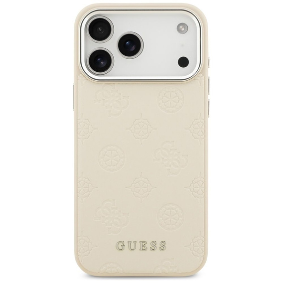 GUESS Peony Hot Stamp Script MagSafe Case for iPhone 17 Pro Max