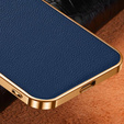 Case for Samsung Galaxy S22+ Plus, Cowhide Leather, blue