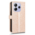 Flip case for Xiaomi Redmi Note 14 4G, Wallet Rhombus, pink
