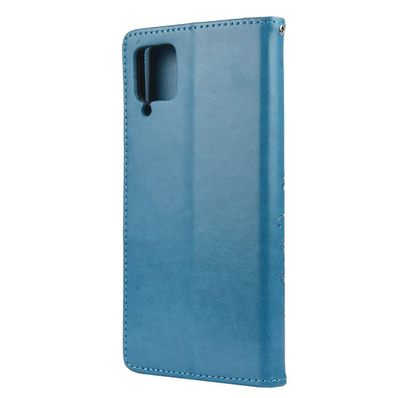 Flip case for Samsung Galaxy A12 / M12 / A12 2021, Butterfly, blue