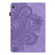 Flap case for Lenovo Tab M10 Plus 10.6 Gen 3 TB-125F TB-128F, flower, purple