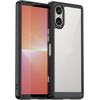 Case for Sony Xperia 5 V, Fusion Hybrid, transparent / black