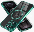 Case for iPhone 12 Pro, Electro MagSafe, green + Screen Glass