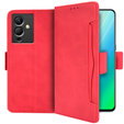 Flip case for Infinix Note 12 5G, Card Slot, red