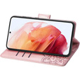 Flip case for Oppo Reno 11F 5G, Butterfly, pink rose gold