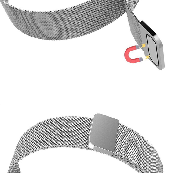 Milanese bracelet 18mm for Garmin Vivoactive 4S, Black