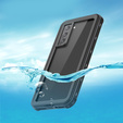 IP68 Waterproof Case for Samsung Galaxy S21, Redpepper, black