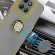 Case for Motorola Moto G15 / Motorola Moto G15 Power, Frosted Ring, green