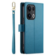 Flip case for Oppo Reno 13 Pro 5G, Wallet Zipper Pocket, blue