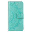 Flip case for Oppo A17, Mandala, green