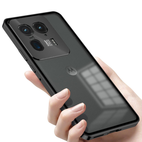 1 x Case for Motorola Edge 50 Ultra, Frame Case, black