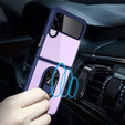 Case for Samsung Galaxy Z Flip3 5G, Clear Ring, blue