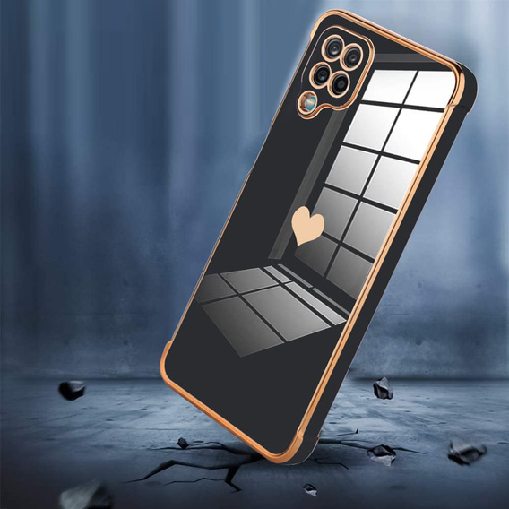 Case for Samsung Galaxy A12 / M12 / A12 2021, Electro heart, black