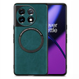 Case for OnePlus 11 5G, Leather Hybrid MagSafe, green