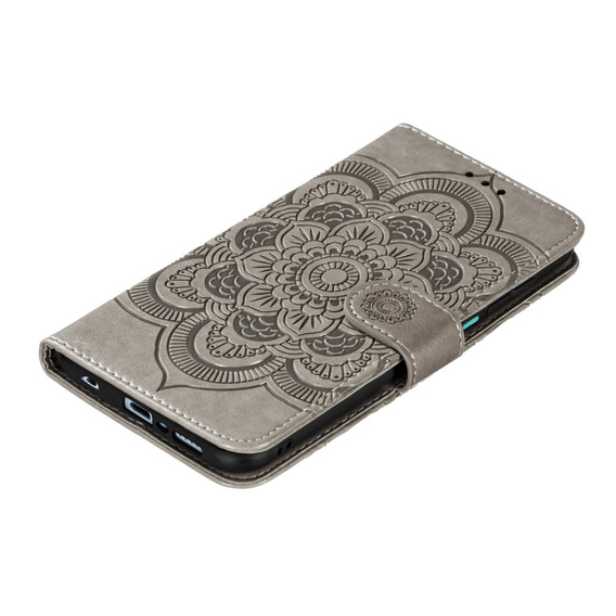 Flip case for Xiaomi Redmi Note 9s/ 9 Pro, Mandala Flower, grey