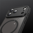 Matte case for iPhone 17 Pro Max, for MagSafe, with camera protection, black