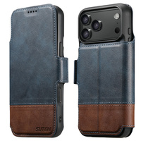 2-in-1 flip case for iPhone 17 Pro Max, SUTENI, for MagSafe, blue