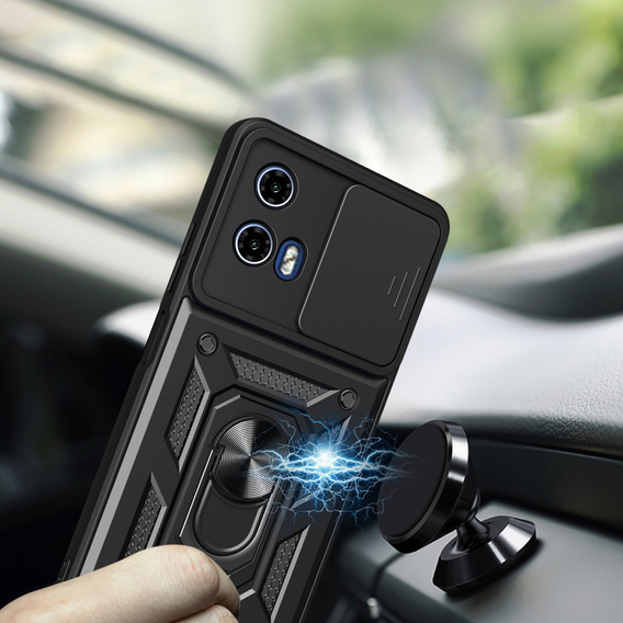 Case for Motorola Moto G24 / G24 Power / G04, CamShield Slide, black
