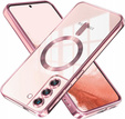 Case for Samsung Galaxy S22, Electro MagSafe, pink rose gold + Screen Glass
