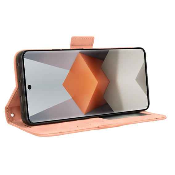 Flip case for Xiaomi Redmi Note 13 Pro+, Card Slot, pink