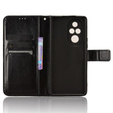 Flip case for Honor 200 Pro 5G, Crazy Horse Wallet, black