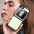 Case for Samsung Galaxy Z Flip 5 5G, Fusion Hybrid, transparent / black