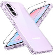 Case for Samsung Galaxy A56, Erbord Dropproof, transparent + Glass