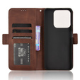 Flip case for Realme C61, Card Slot, brown