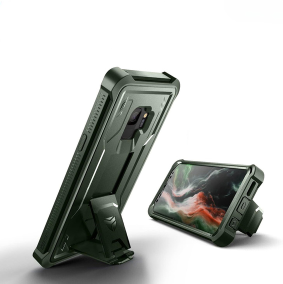 Armored case for Samsung Galaxy S9, Dexnor Full Body, green