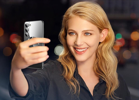 Case for Samsung Galaxy S22, Electro MagSafe, black + Screen Glass