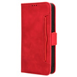 Flip case for Xiaomi Redmi A3, Card Slot, red