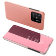 Case for Xiaomi Redmi 10C, Clear View, pink rose gold