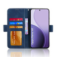 Flap case for Oppo Reno 14F, Card Slot, wallet, navy blue