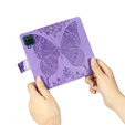 Flip case for Samsung Galaxy M33, Butterfly, purple