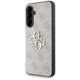 GUESS Case for Samsung Galaxy A56 5G, 4G Big Metal Logo, pink