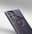 Armored case for Samsung Galaxy S25 Ultra, Dexnor CamProtect MagSafe, purple (Two frames)