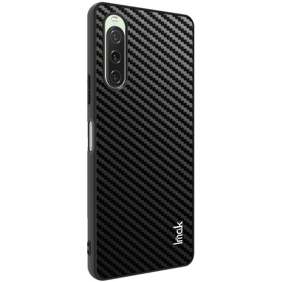 IMAK Case for Sony Xperia 10 V, LX-5 Series, Carbon, black