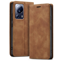 Case for Xiaomi 13 lite, ERBORD Vintage, wallet with flap, brown