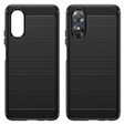 Case for Oppo A17, Carbon, black