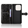 Flip case for Xiaomi Redmi Note 14 4G, Wallet Rhombus, black
