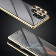 Case for Samsung Galaxy S22 Ultra, Magnetic Dual Glass, gold