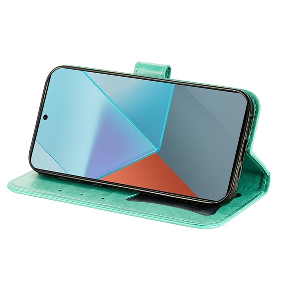 Flip case for Xiaomi Redmi Note 13 Pro 5G, Mandala, green