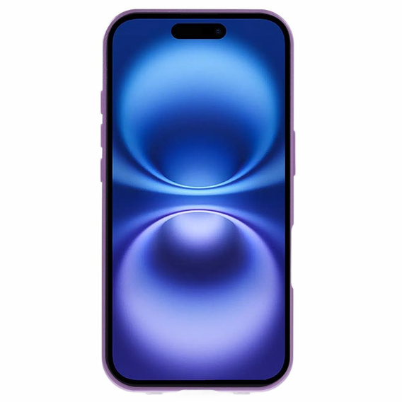 Case for iPhone 16, Magnetic Dual Glass, purple