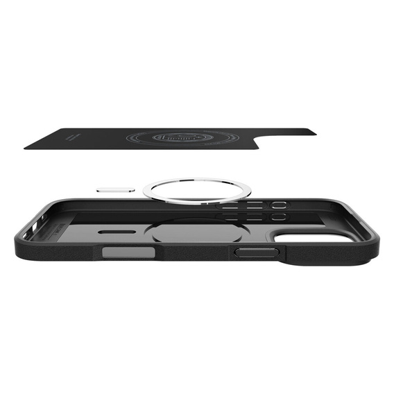 The Spigen Case for iPhone 16 Pro, Core Armor MagSafe, black + 9H Tempered Glass