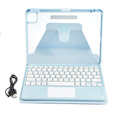 Case + keyboard iPad Air 10.9 4 2020 / 5 2022 / iPad Pro 11 2022 / 2021 / 2020, Touchpad Pen Slot, blue
