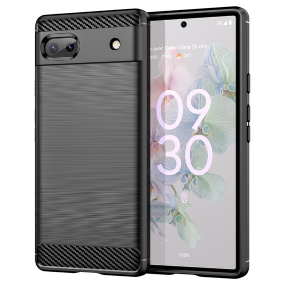 Case for Google Pixel 6A, Carbon, black