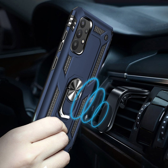 Armor Case for Samsung Galaxy A72 5G, Nox Case Ring, blue