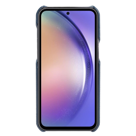 Leather case for Samsung Galaxy A54, Genuine Leather, blue