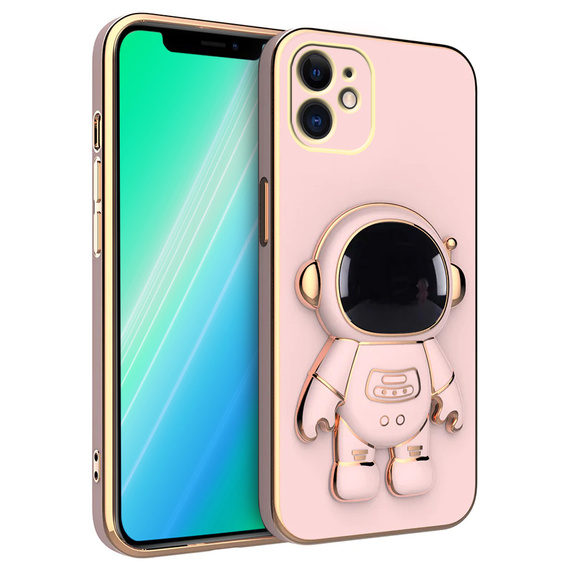 Case for iPhone 12, Astronaut, pink